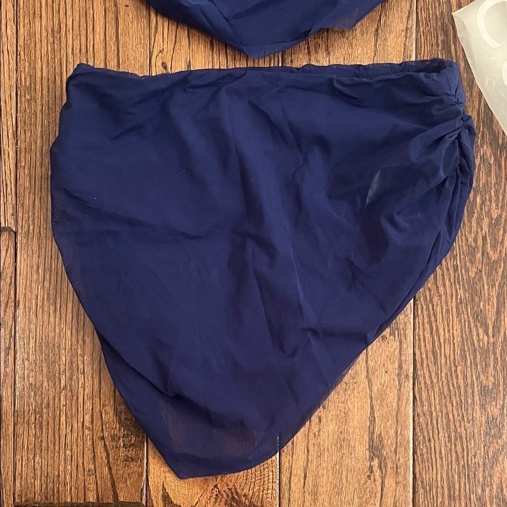 NWT Cupshe Deep Blue One-Shoulder Bikini Size L - Picture 10 of 12